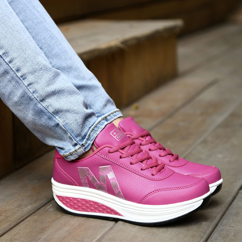 Vtota wedges sneakers kvinder åndbare walking sko platform casual dame sneakers chunky sneakers kvinder designere