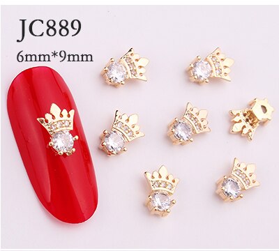20 stk/parti zirkon krystal diamant 3d smykker japanske neglekunst dekorationer øverste niveau krystal manicure dekorationer: 889