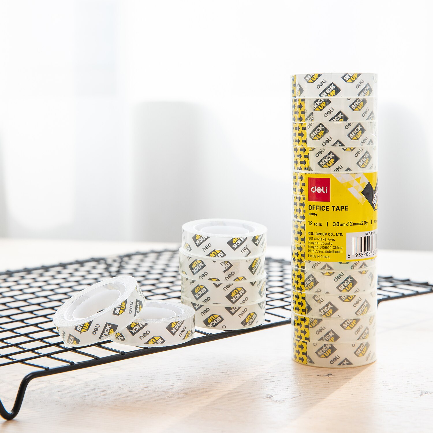 Deli Briefpapier Tape Transparante Super Clear Tapes Acryl Lijm Sterke Niet Giftig Formule Office School Supply E30014 E30015