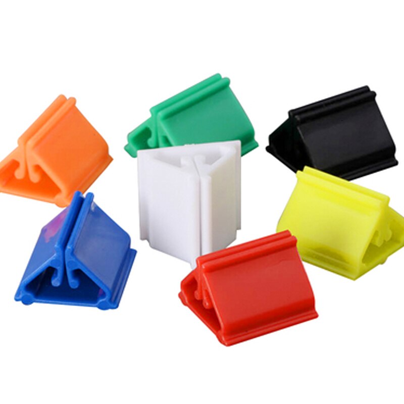 50pcs 10 Colors Plastic Card Base Stand for Paper Card Board Games Children Cards Stand Game Accessories