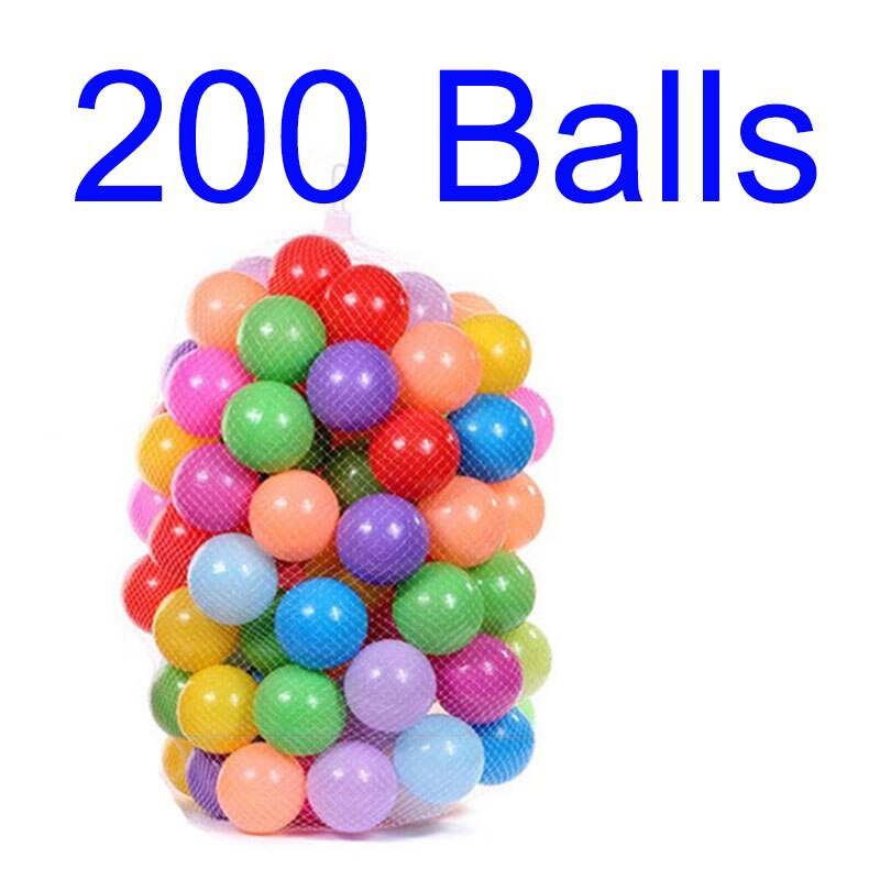 Pelotas de plástico ecológico para niños, Juguetes Divertidos para niños, pelota de aire para el estrés, para deportes al aire libre, 200 unids/bolsa: classic 200 PCS