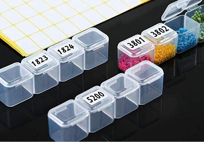 500 Pcs/Volume Stickers Classificatie Opslag Onderscheiden Label Stickers Diamant Schilderij Accessoire Borduurwerk Gereedschappen