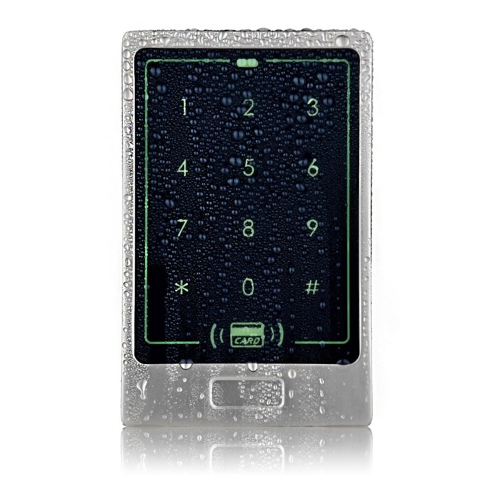 RFID Standalone Touch Metal Access Control 125KHz ID Waterproof Cover For Door Access Control System 8000 user