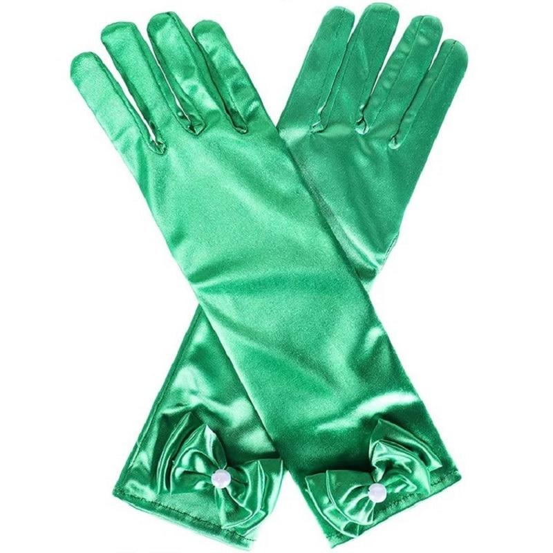 Lange Satin- Handschuhe Für Blume Mädchen Weiß Charme Geburtstag Party Handschuhe freundlicher freundlicher Handschuhe Mädchen Finger Blume Mädchen Handschuhe