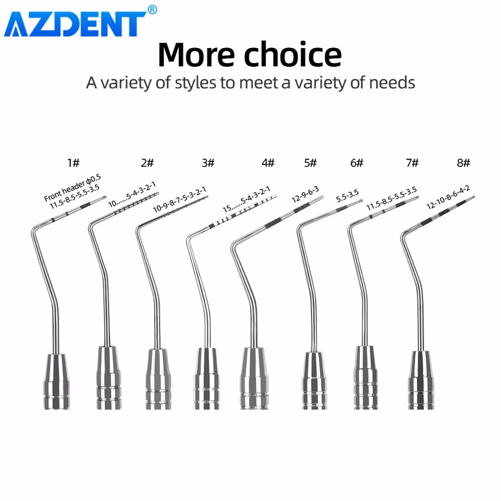 AZDENT Tandheelkundige Parodontale Sonde Schaal Sonde Rvs Instrument Endodontische Sonde 1/2/3/4/5/6/7/8 # Desinfectiehulpmiddelen
