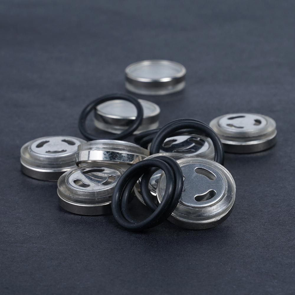 2 sæt 18mm motorcykel master bremsecylinder reservoir sigtglas med gummipakning til motorcykelbremse koblingsgreb