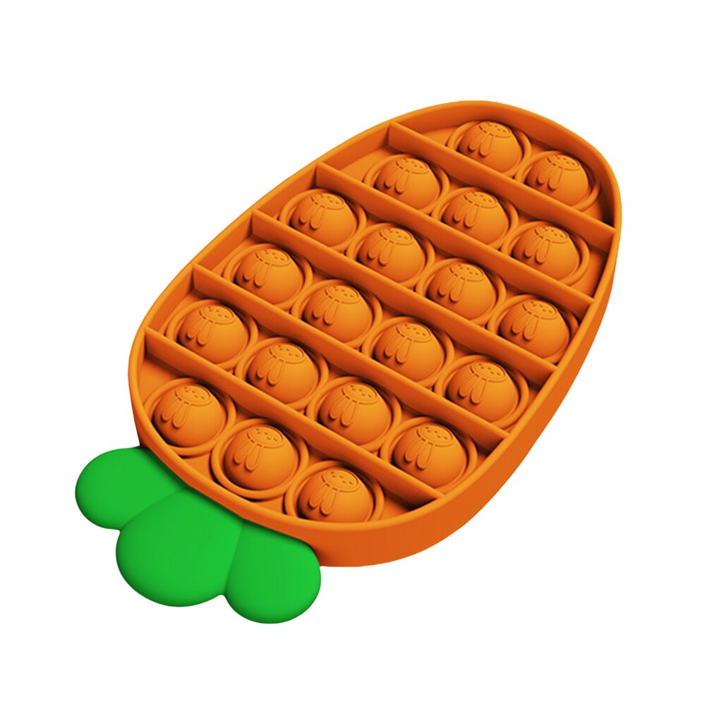 Push Bubble Fidget Zintuiglijke Speelgoed Antistress Speelgoed Volwassen Kinderen Fidget Het Zintuiglijke Speelgoed Autisme Speciale Behoeften Stress Reliever: Oranje