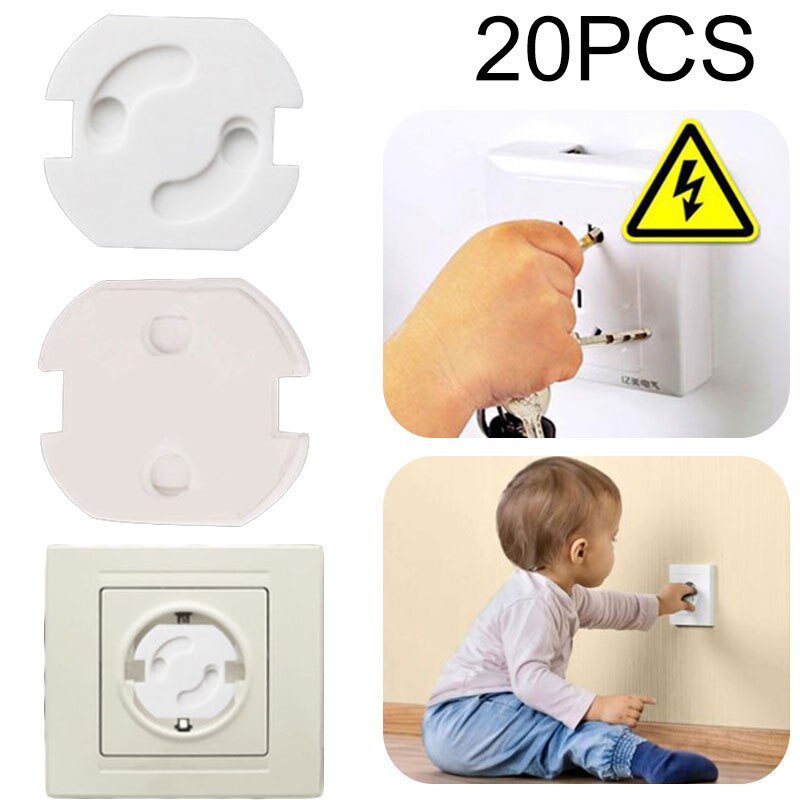 20 stuks/set babyveiligheidsdraaihoes europese norm kinderbeveiliging anti-elektrische bescherming peuter veilige schokdoppen beschermer