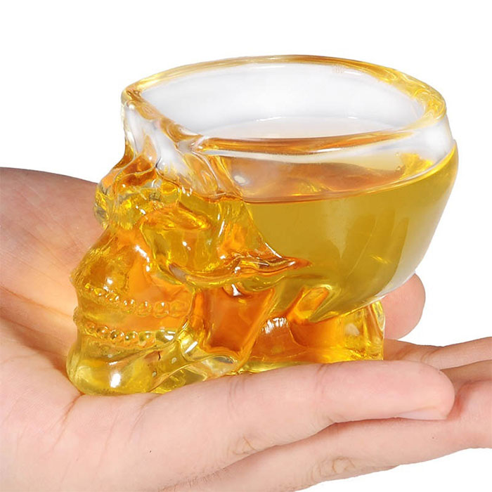 Skull Cup Gothic Mug High Crystal Barware Drinkware Armor Skeletal Warrior Bones Wine Kitchen