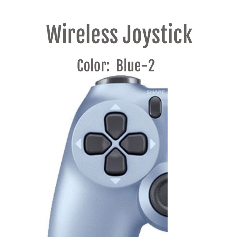 Controlador inalámbrico para PS4, Gamepad Bluetooth 4.0 para ps4, Joystick de control remoto Ps4, nueva barra de luces de actualización: Blue-2