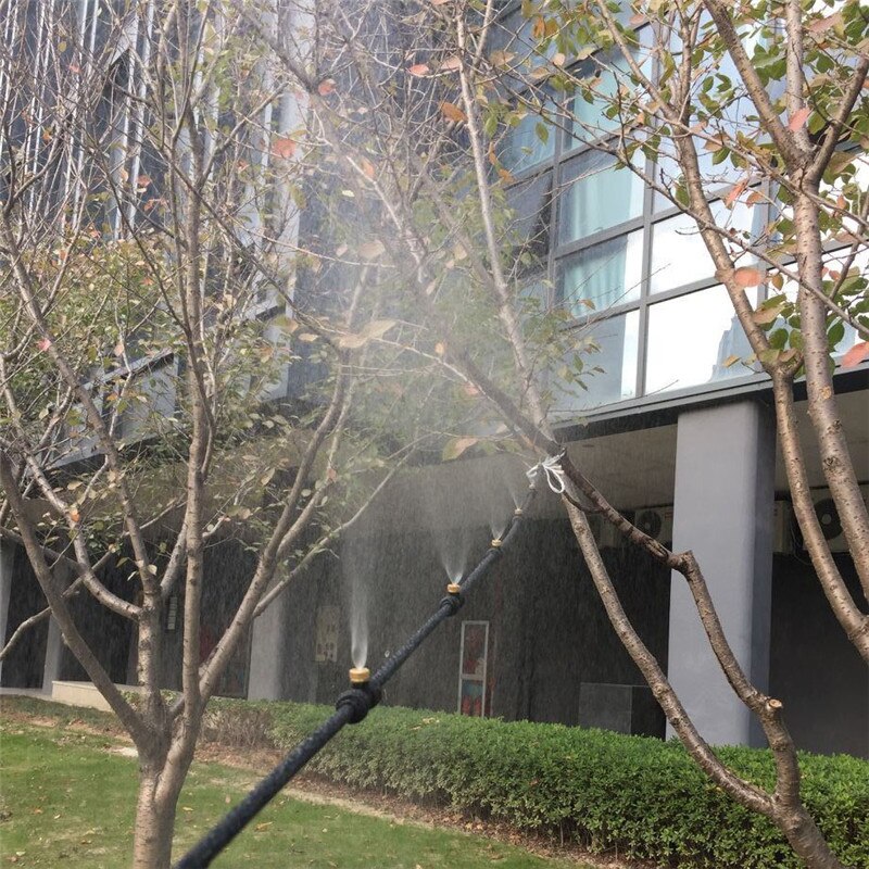 6m slangen 6 stuks mist vernevelaar buiten tuin verneveling verstuiver koeling pak sproeier sproeier bewateringssets systeem mistsysteem