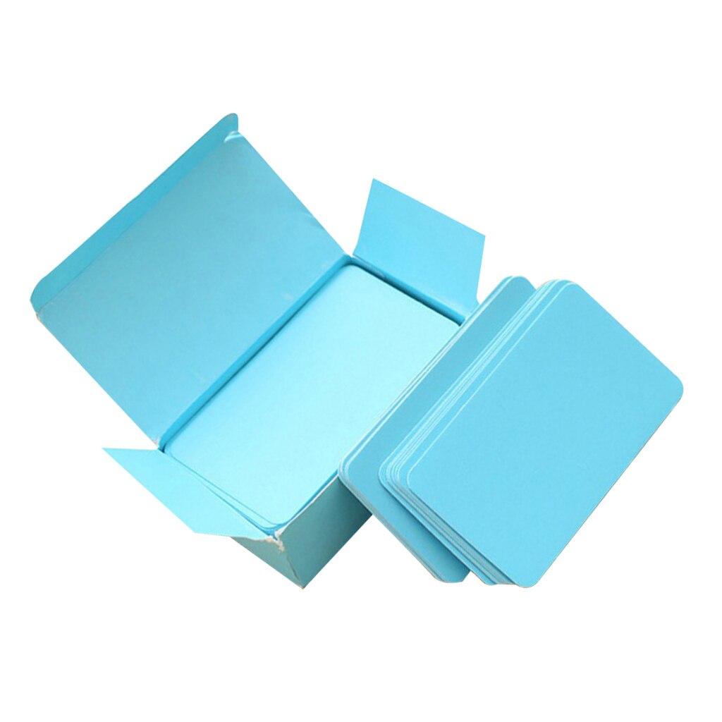 Papier Leere Index Blitz Karten DIY Gruß Schnell Mitteilung Lagerbier Geburtstag Aufkleber Flashcards Blitz Karten, 90 Blätter: Blau