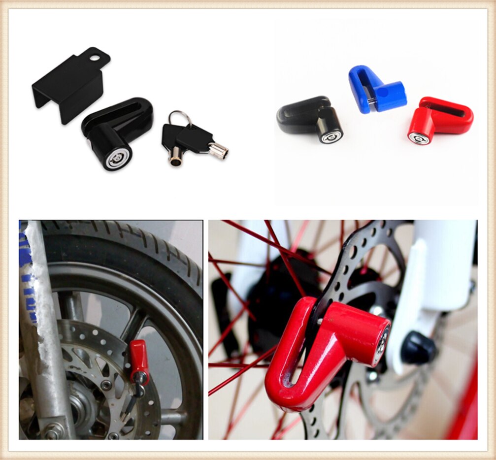 Bloqueo del disco de freno antirrobo de la rueda de la bicicleta del scooter de la motocicleta para Kawasaki Z800 E versión NINJA 250 300R Z250 z300