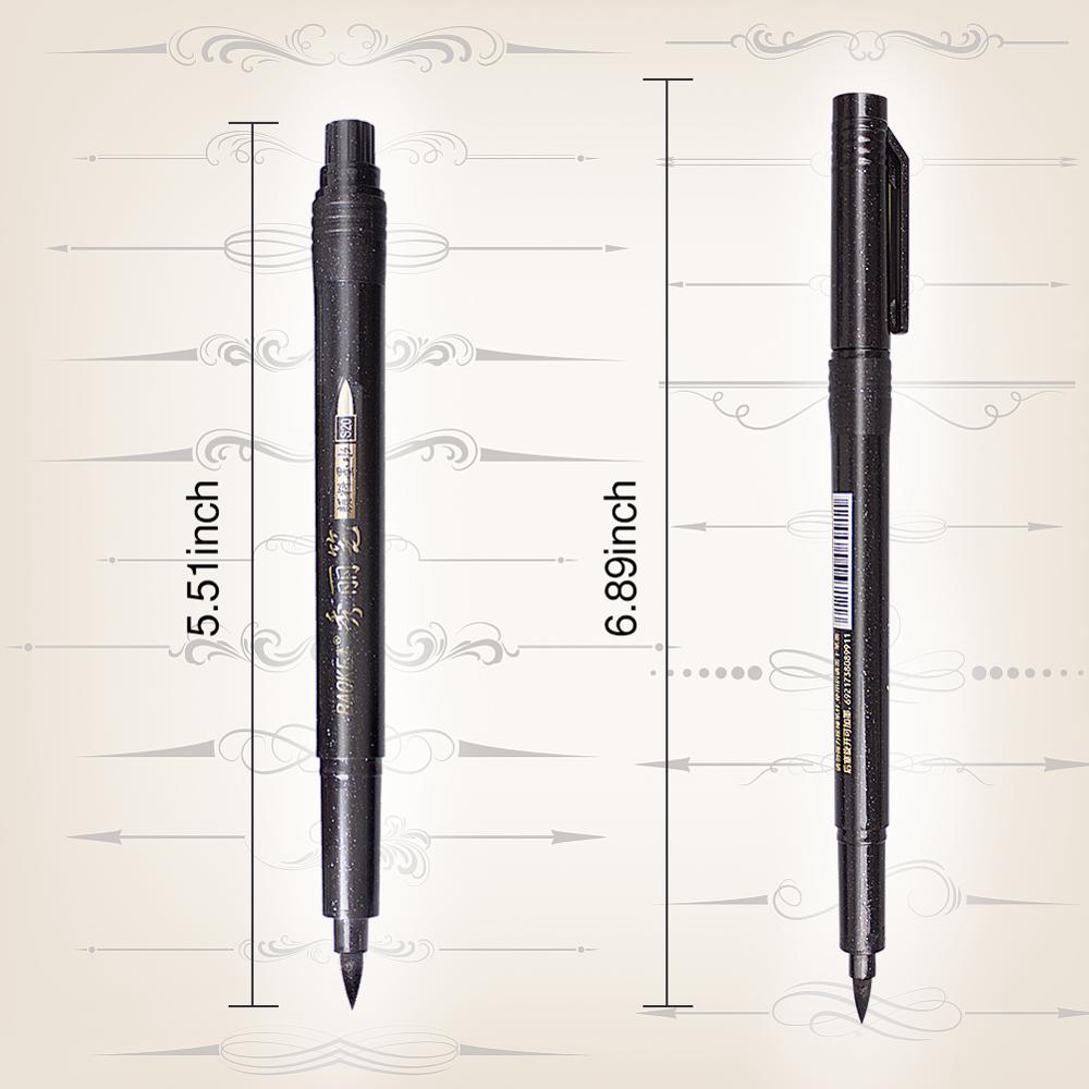 Calligraphy Brush Pen Set 4 Pcs Pen School Kit art Brushes for Writing Painting Back to School Large Drawing Set Sketching Pen