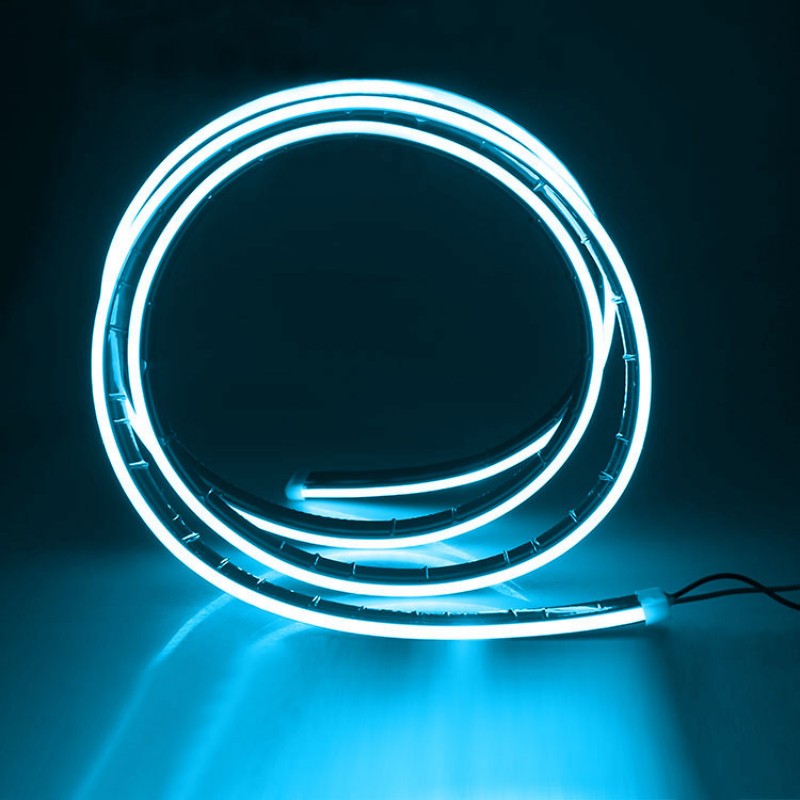 12V Autokap Dagrijverlichting Ambient Neon Lamp Strip Waterdichte Scan Verlichting Sfeer Achtergrondverlichting