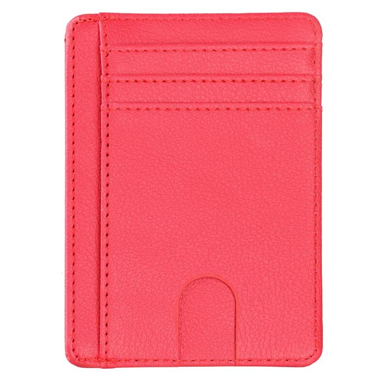 Rfid Men Women Small Bank Travel Leather Business Card Case Slim Lightweight Front Packet Wallet: A