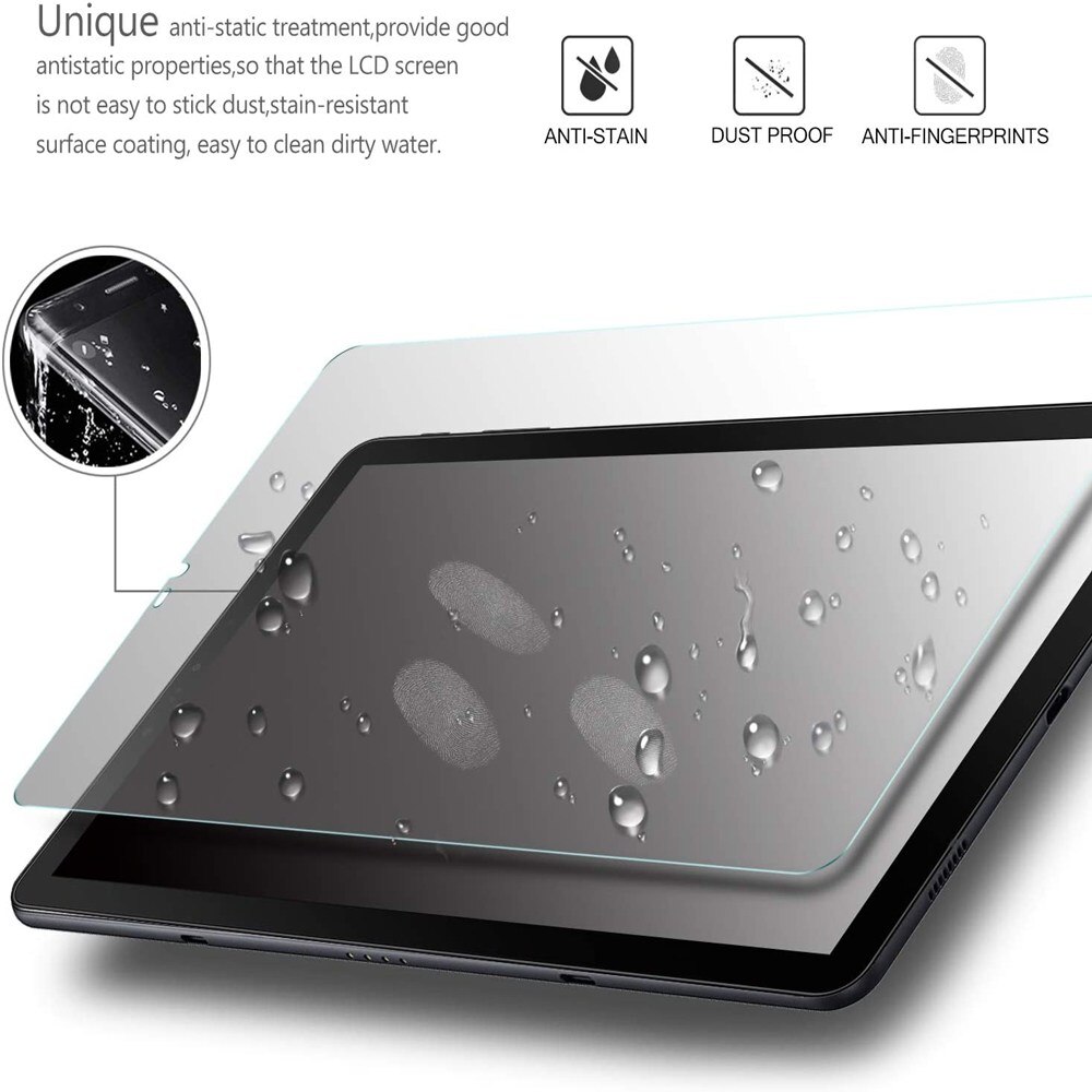 Vidrio Templado 9H para Samsung Galaxy Tab S4, Protector de pantalla de 10,5 pulgadas T830 T835, película protectora HD antihuellas, sin burbujas