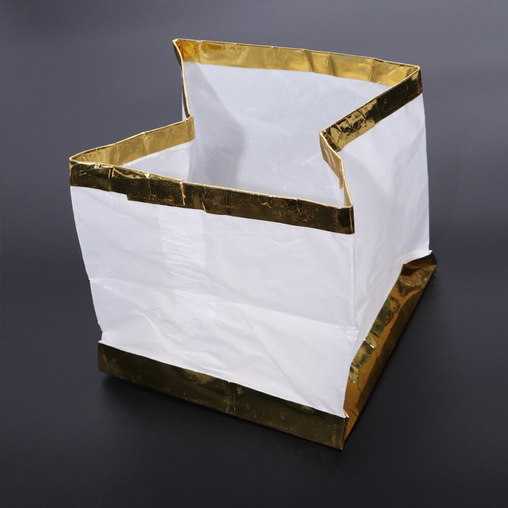 20pcs Unsinkable Floating Water Square Lantern Paper Wishing Lanterns Floating Candle Chinese Water Lamp Party Wedding Decor