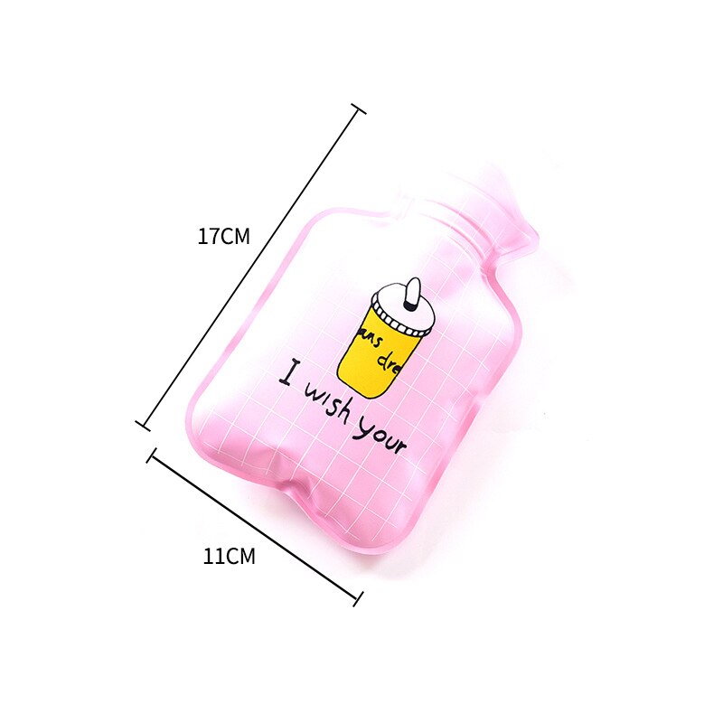 Botella de PVC para terapia de calor, bolsa de agua con dibujos animados para invierno, bolsa terapéutica térmica relajante para aliviar el dolor ^ 1
