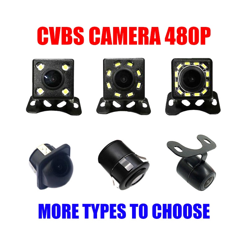 Reversing Rear View Camera for Car Video Recorder Mirror Monitor Android Radio 6 Kinds of shape to Choose RCA Plug CVBS Signal