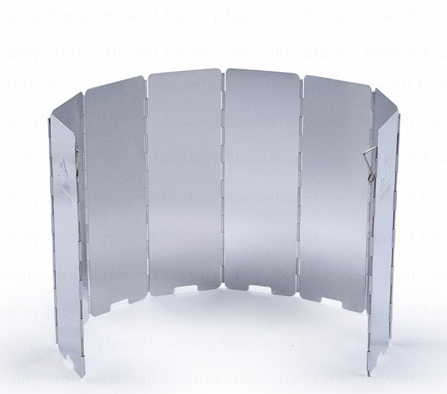 Hewolf outdoor camping kachel winddicht schild opvouwbaar lichtgewicht kachel windscherm kachel gereedschap draagbare kook bbq accessoires