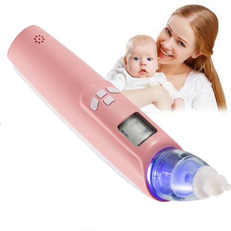 Electric BABY Nasal Aspirator-Battery Operated Nose Cleaner-Adjustable Settings and Reusable Tips LCD Sn: Default Title