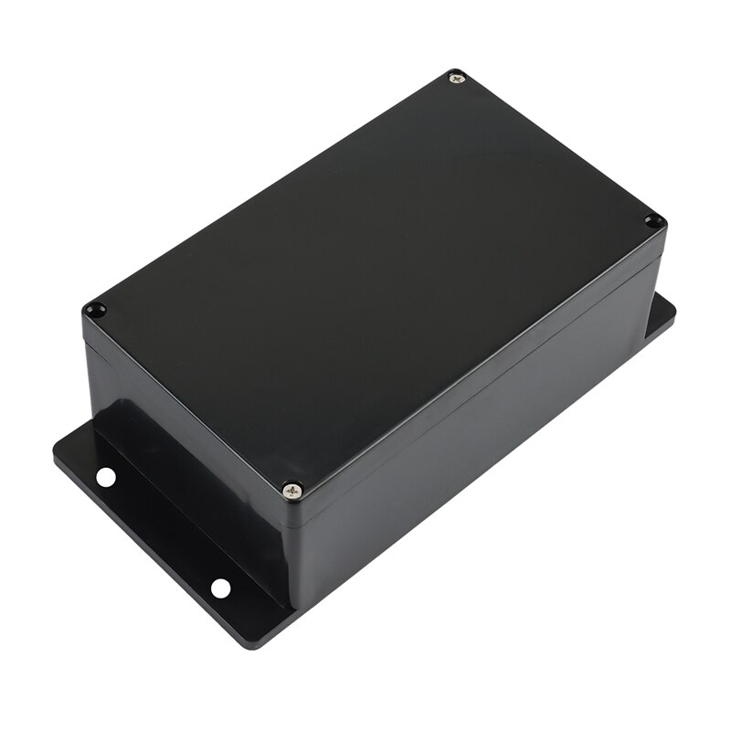 Waterproof Black DIY House Meter Box ABS Plastic Project Box Storage Box Enclosure Box: Default Title