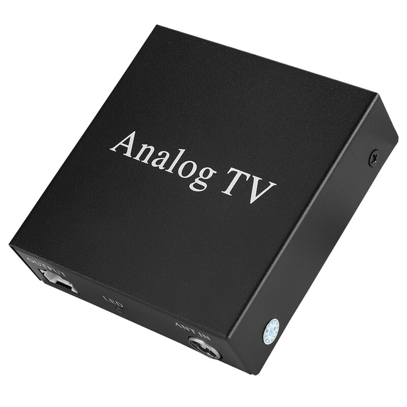 Kit Receptor de Tv analógica de Dvd móvil para coche, sintonizador de Tv, caja de señal fuerte con mando a distancia para Tv analógica de coche, 12V