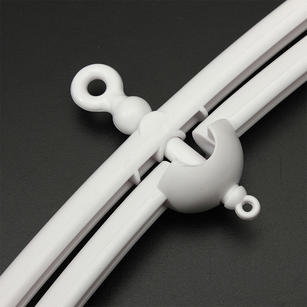 Baby Crib Bell Pure White Bracket Set Baby Crib Mobile Bed Bell Toy Holder Arm Bracket