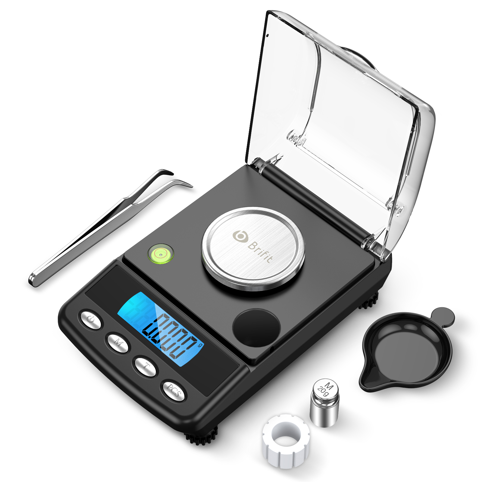 Báscula de miligramos de alta precisión de 20g, balanza electrónica de joyería de 0,001g, balanza de bolsillo Digital, balanza electrónica