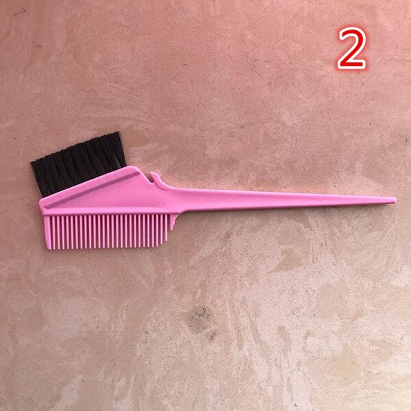 1 Pc Hair Dye Comb Home DIY Essential Tool Hairdressing Baking Oil Comb with Brush Dyeing Coloring: 2