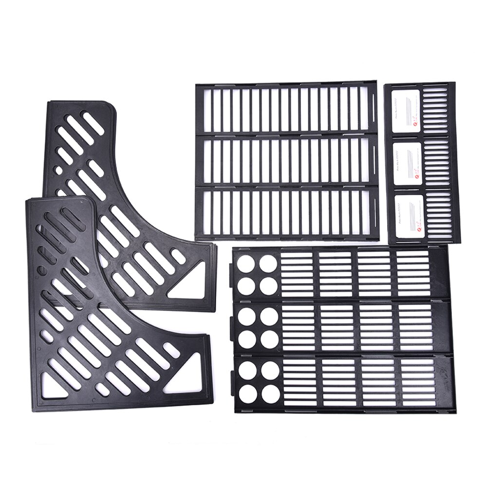 3 sektioner papir bog blå sort opbevaring organizer mappe magasin arkivmappe