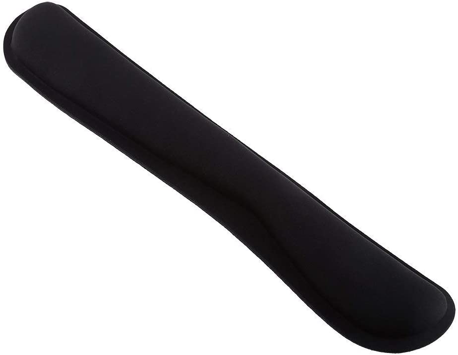 Almohadilla de espuma viscoelástica para ordenador de oficina, parte inferior de goma, Teclado mecánico suave, juego de reposabrazos de mano, ergonómico, soporte para muñeca: A