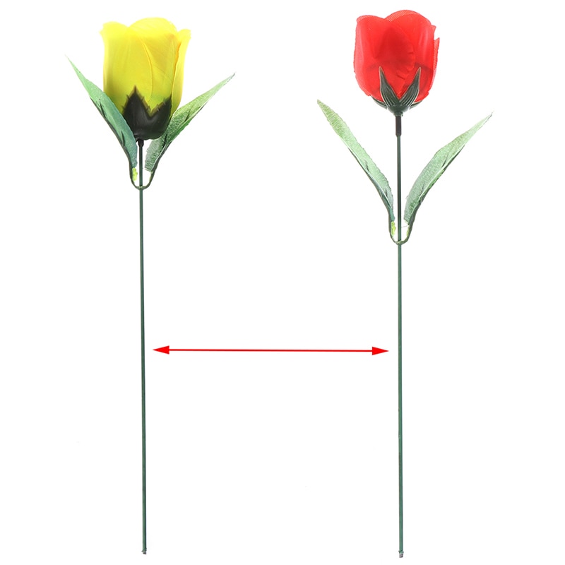 Discoloration Roses (Red Change Yellow) Rose Magic Tricks Change Valentine 'S Day Color Roses Flower Magic Trick Fun Toys