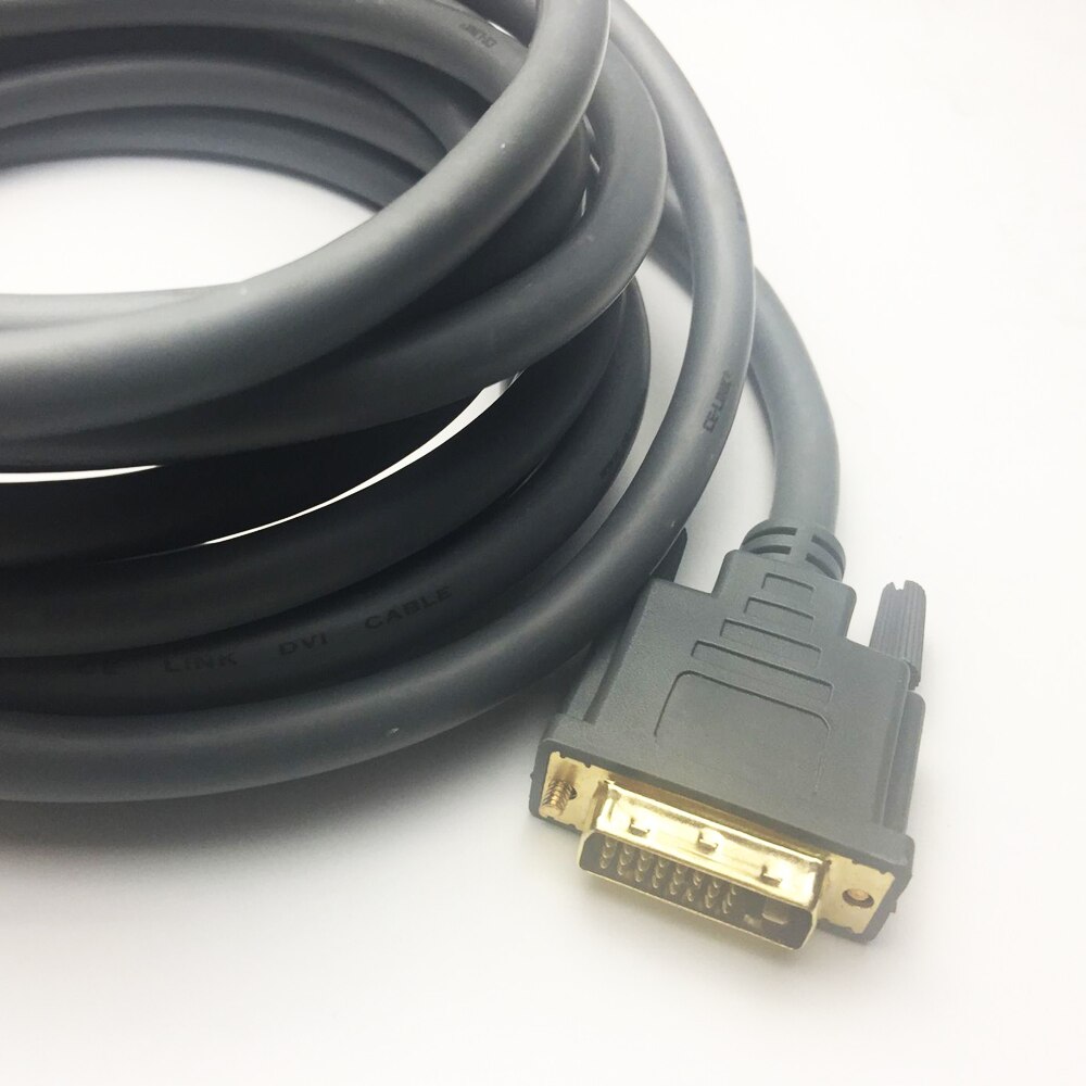 Standard Dual-link DVI cable 5M 15ft DVI-D 24+1 male to male up to 2560x1600 supported