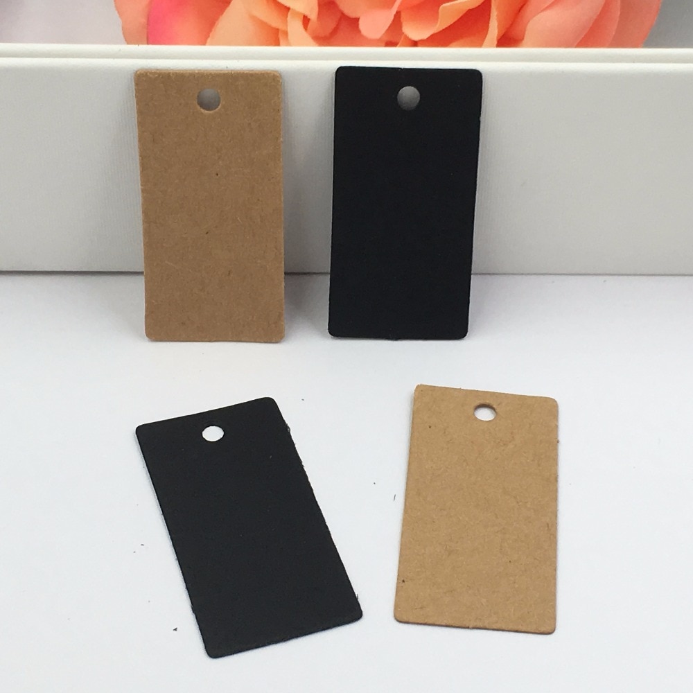 100 stk brune blanke /prisskilte hængemærke/emballageetiketter diy tag til bryllup//fest/beklædningsgenstand 4 x 2cm