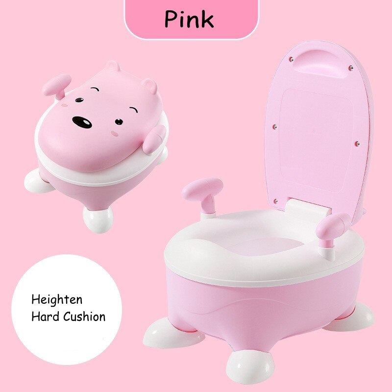 Bonbons couleur bébé infantile siège de toilette grand enfant enfants bébé toilette formation pot urinoirs tiroir Style facile à nettoyer: Pink Heighten Hard