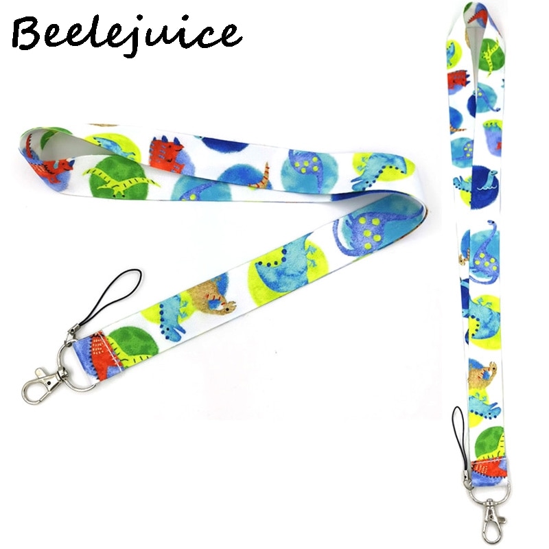 Dinosaurs Neck Strap Lanyard keychain Mobile Phone Strap ID Badge Holder Rope Key Chain Keyrings cosplay Accessories