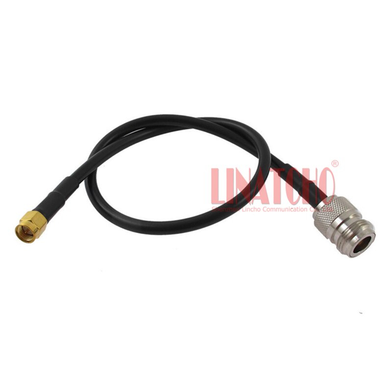 30cm 1ft copper connector cable rg58u n female to sma male jumper cable