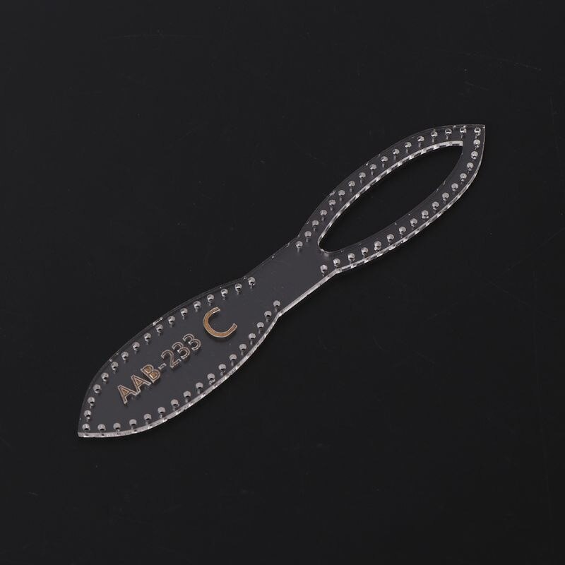 Acrylic Stencil DIY Leather Handmade Craft Key Chain Keyfob Pattern Buckle Sewing Template DIY Tools