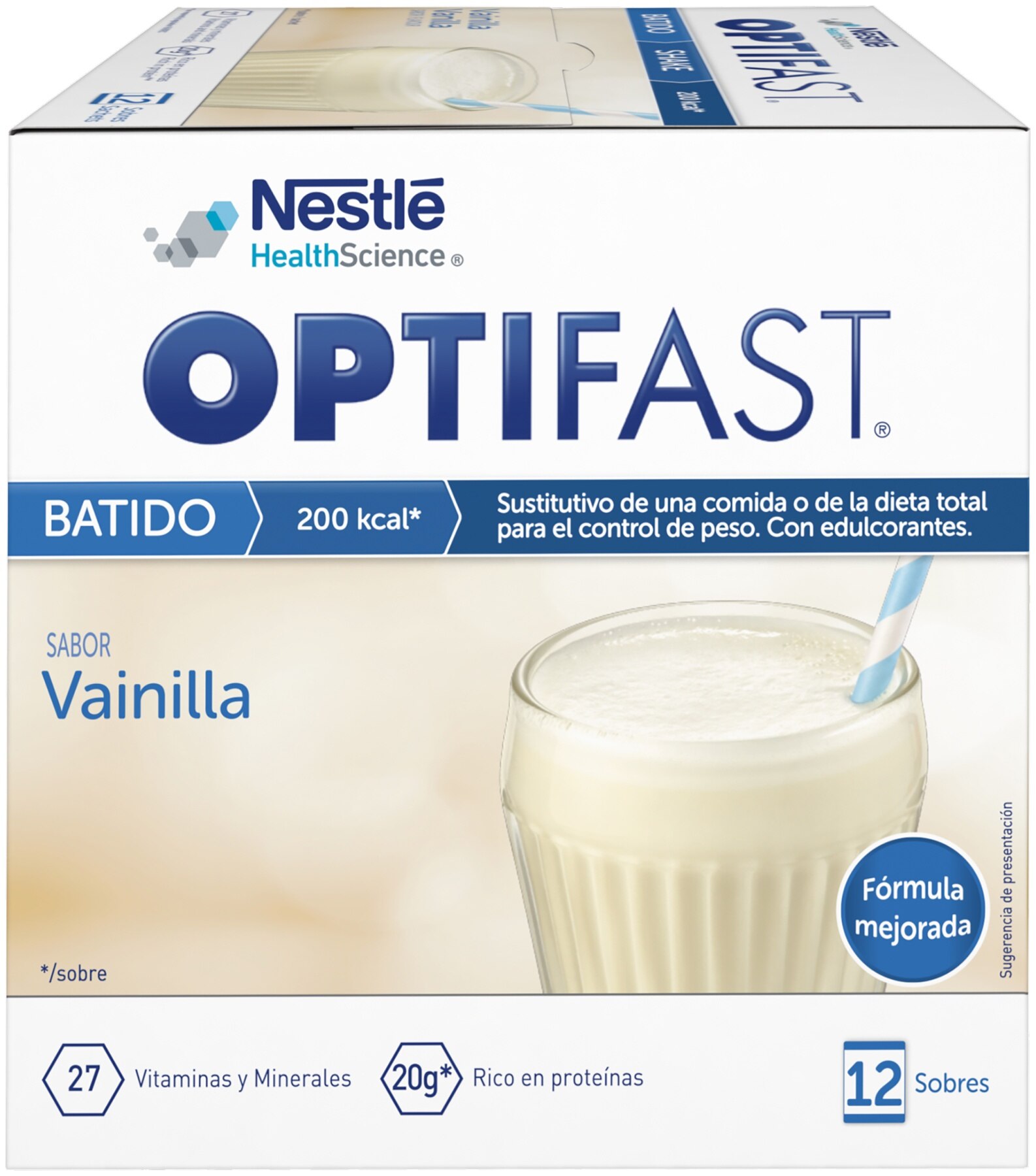 Optifast-vaniglia frullato 12 buste x 53 gr