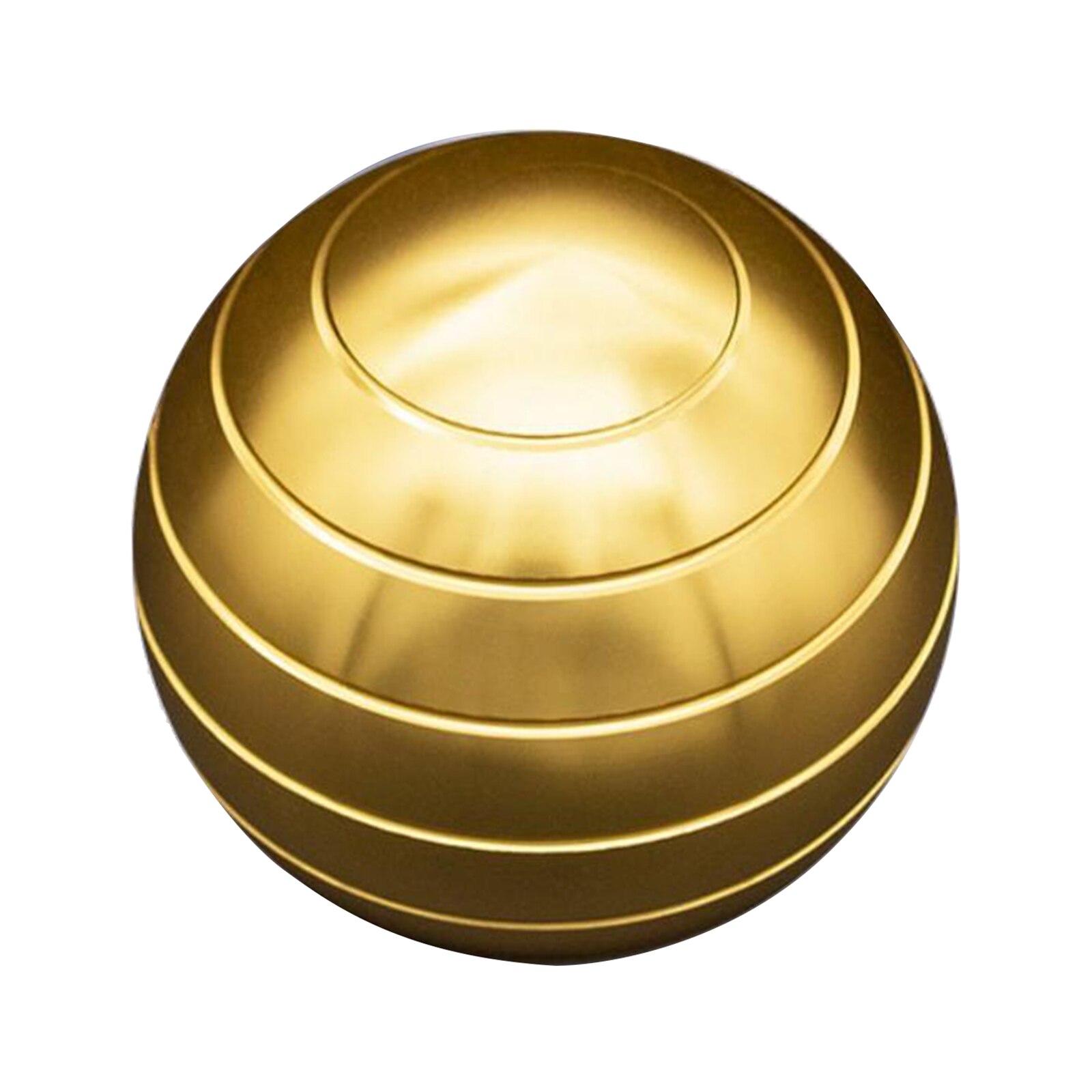 Bola giratoria de ilusión óptica para escritorio, Bola de aleación de descompresión para aliviar el estrés, aparatos de escritorio para oficina,: Golden Small