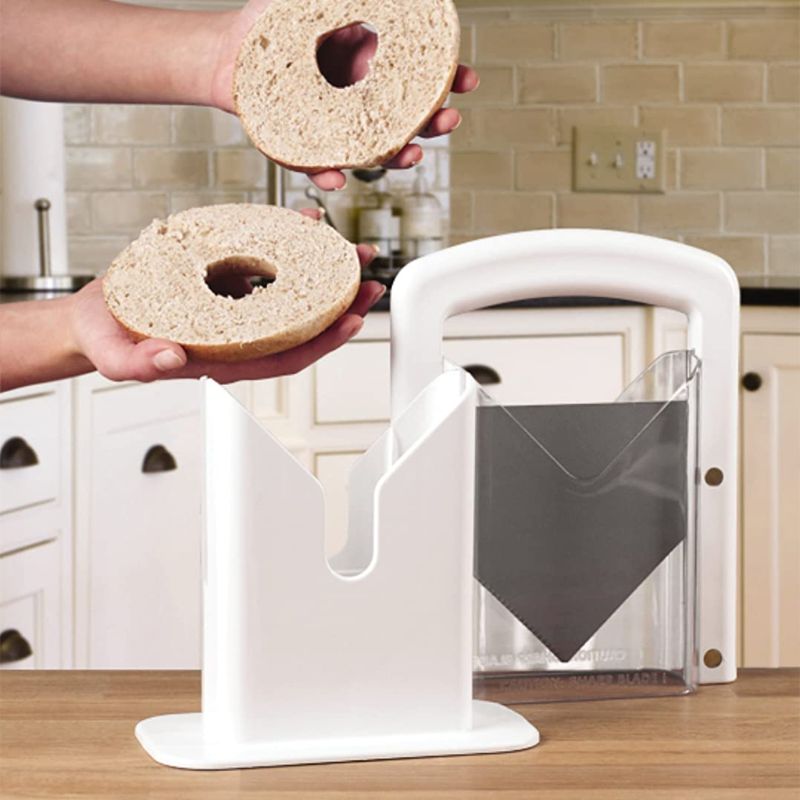 Bagel Slicer Guillotine Perfect Bagel Cutter Every Time For Toaster