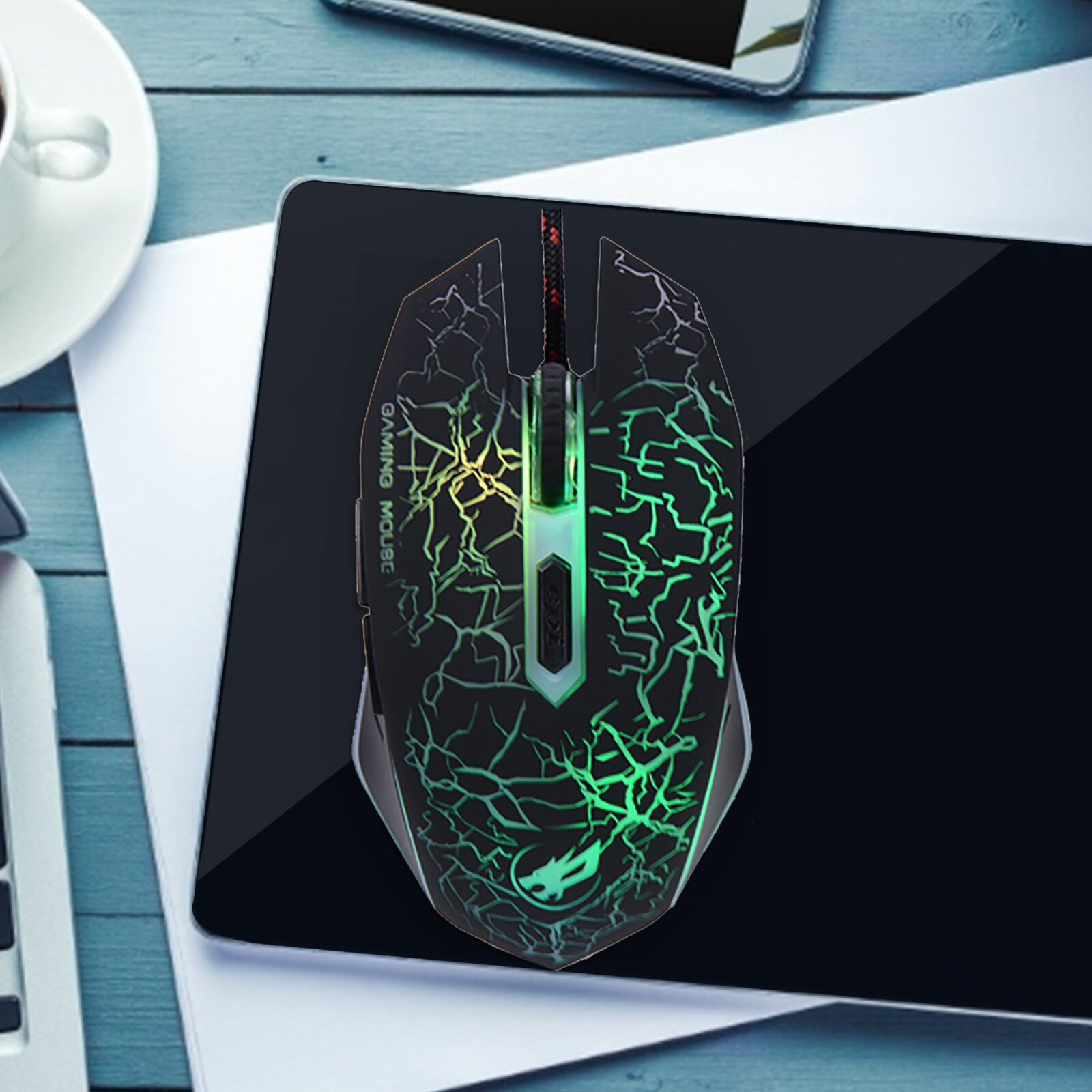 Wired Mouse LED Light Optical Portable Mouse USB Plug And Play Mouse Ergonomic Gaming Mice For Computer