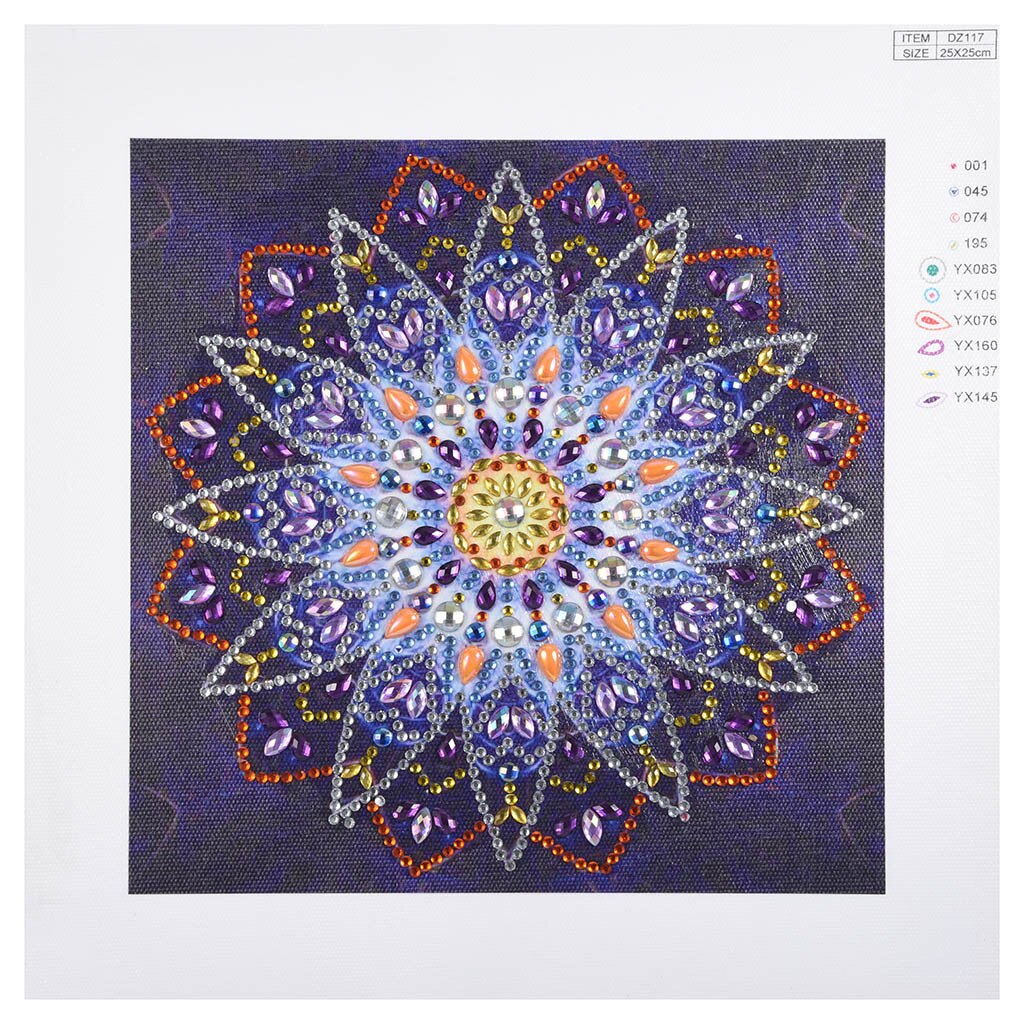Geometric patterns Special Shaped Diamond Painting DIY 5D Partial Drill Cross Stitch Kits Crystal Rhinestone broderie diamant: A