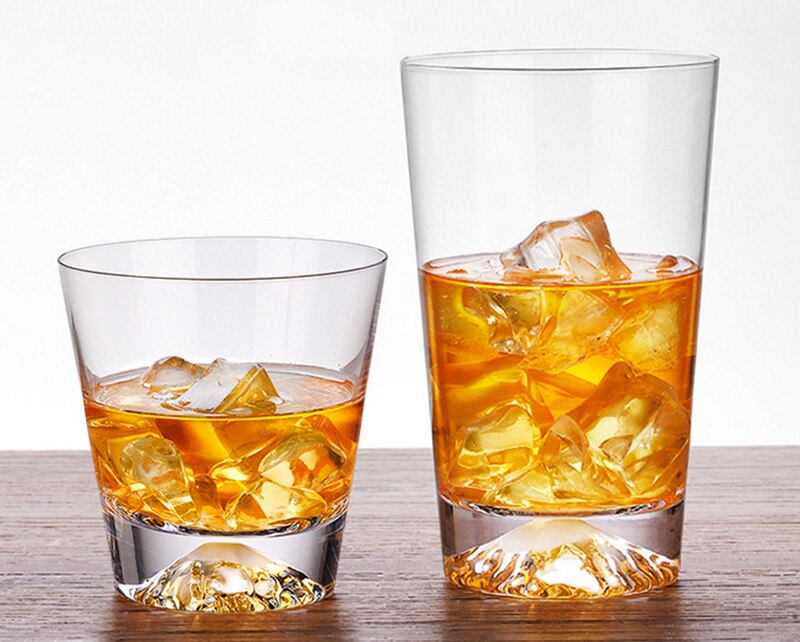 4 Stuks Mountain Rocks Glas Whisky Glas Collins Glas Handgeblazen Ouderwetse Drinken Glas Set Van 4