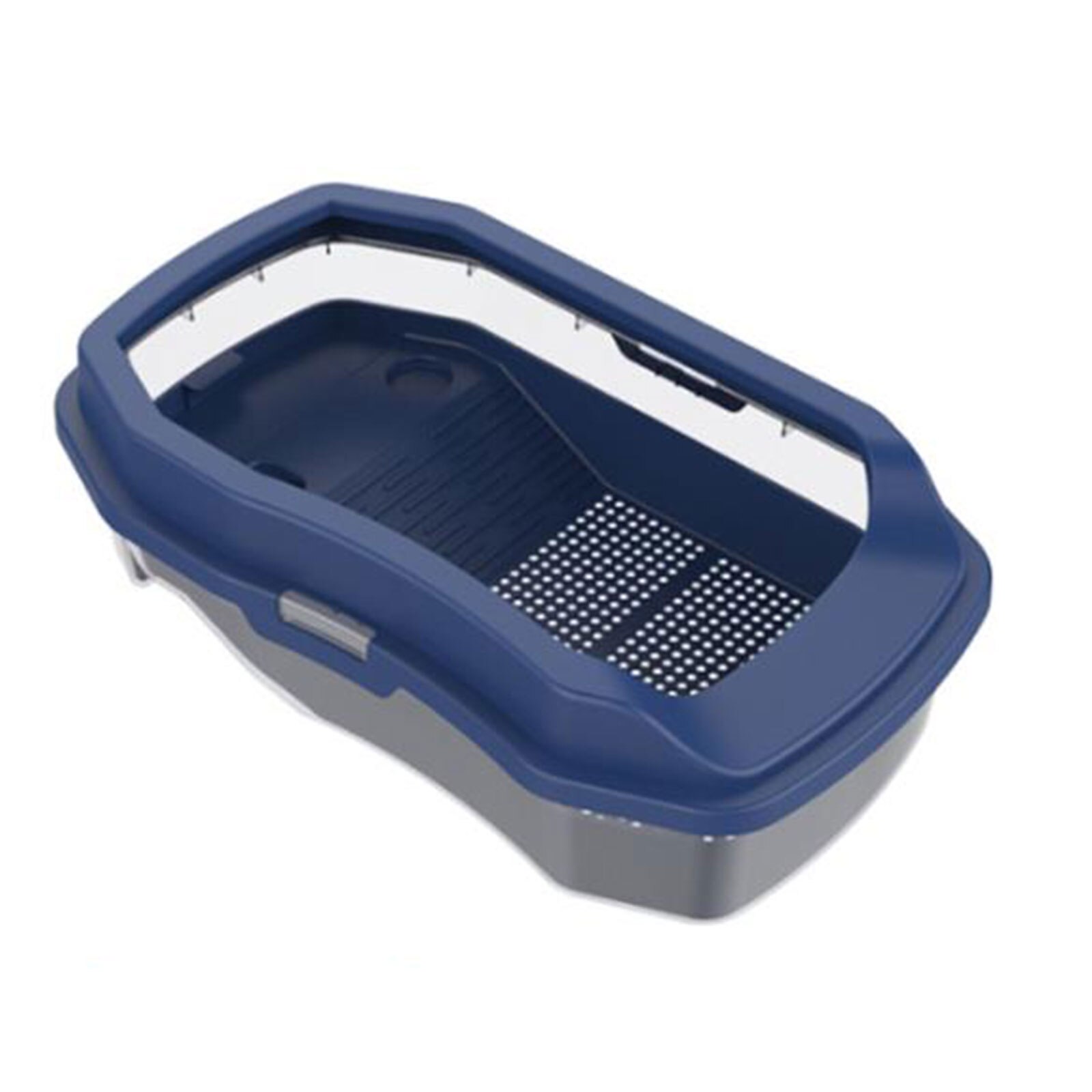 Turtle Tank Aquarium Tank Cleaner Dropper Filter Layer Villa Pet Bed Easy To Change Water Large Amphibious Tank Pet Lover: Blue