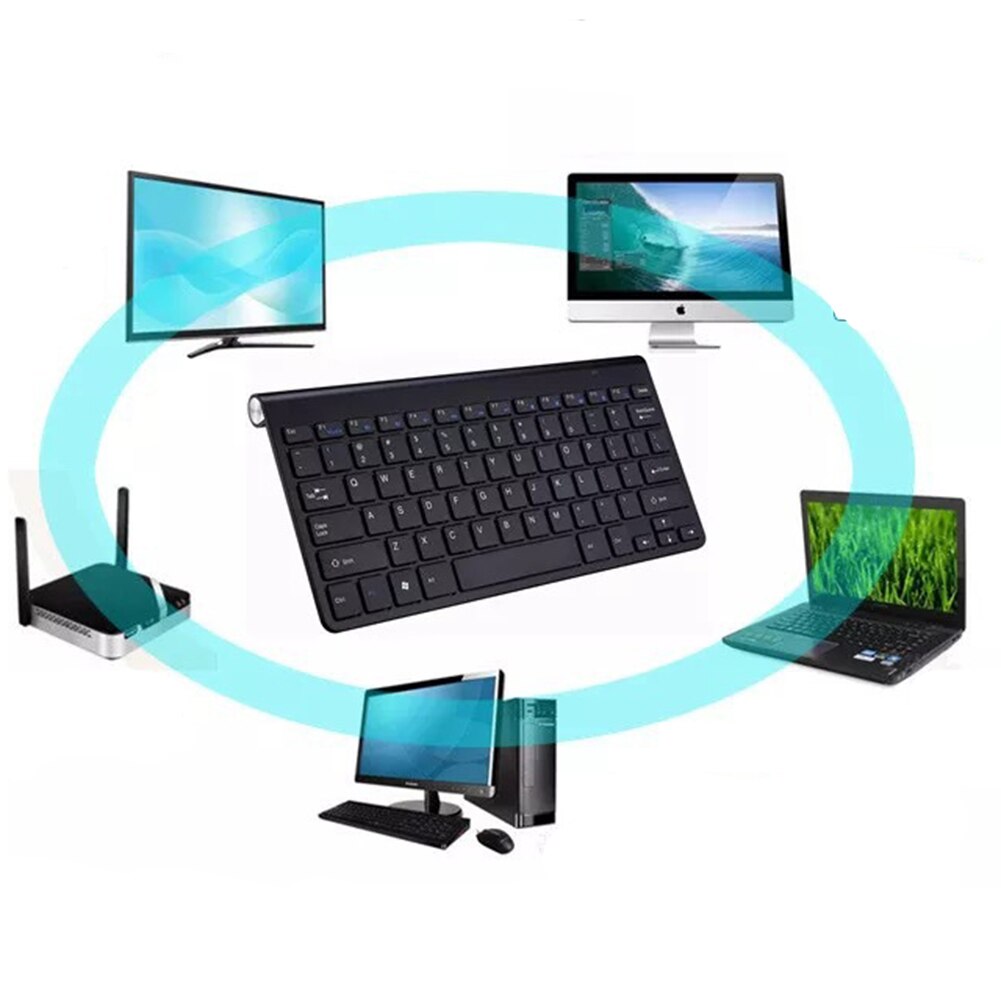 Mini trådlös tangentbord mus set vattentät 2.4g för apple mac pc dator trådlöst tangentbord kontor tyst tyst tangentbord