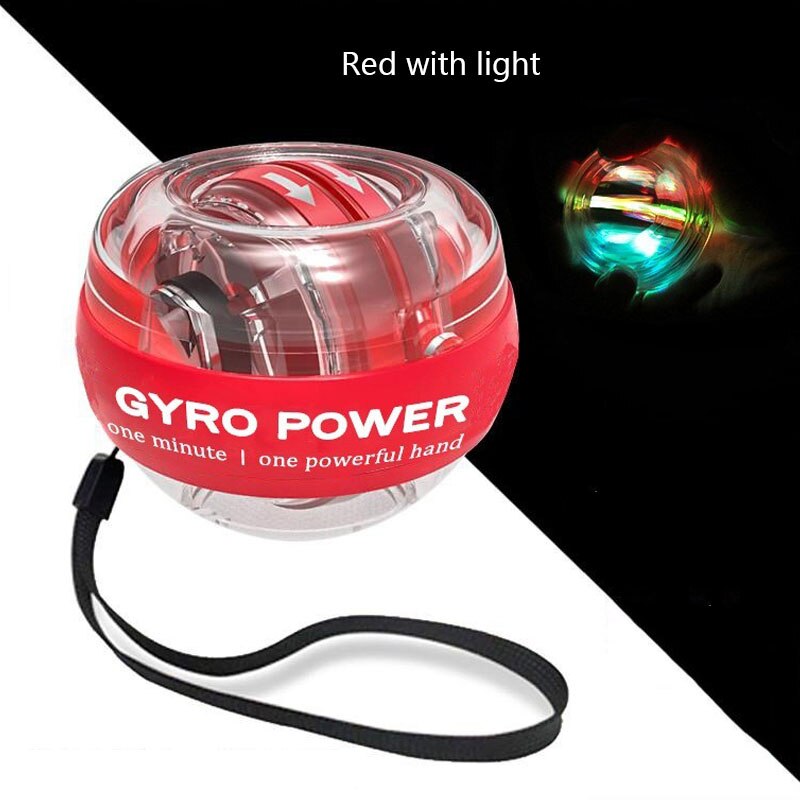 LED Gyroscopic Powerball Autostart Range Gyro Power Wrist Ball With Counter Arm Hand Muscle Force Trainer Fitness Equipment XJ: Auburn