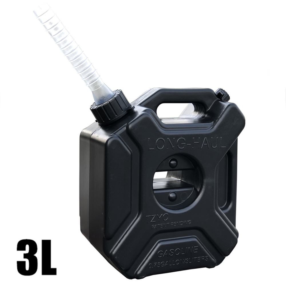 3L Portable Motorcycle Fuel Tank Spare Jerry Can Gas Plastic Car Gokart Oil Container ATV UTV Gasoline Petrol Tanks Canister